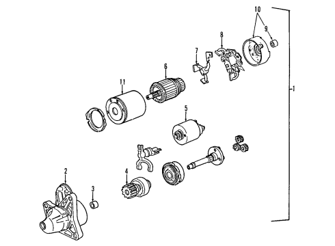 Ford F32Z11002A Starter F32Z11002A Ford Starter