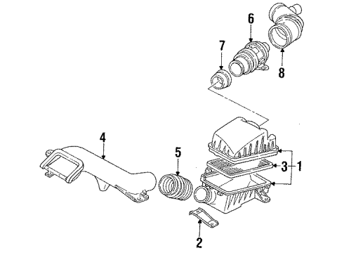 Ford F62Z12A697AA Air Intake Temperature Sensor F62Z12A697AA Ford Air Intake Temperature Sensor