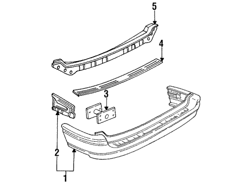 Ford 3F1Z-17C756-AB Bumper Assembly Hardware Kit 3F1Z-17C756-AB Ford Bumper Assembly Hardware Kit