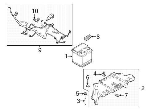 Ford RL3Z-10732-B Tray Assembly - Battery RL3Z-10732-B Ford Tray Assembly - Battery