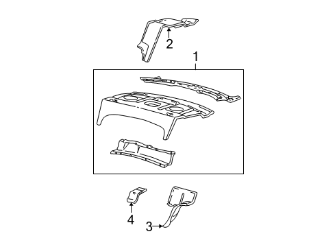 Ford 1W4Z-5446675-BA Support Brace, Driver Side 1W4Z-5446675-BA Ford Support Brace, Driver Side