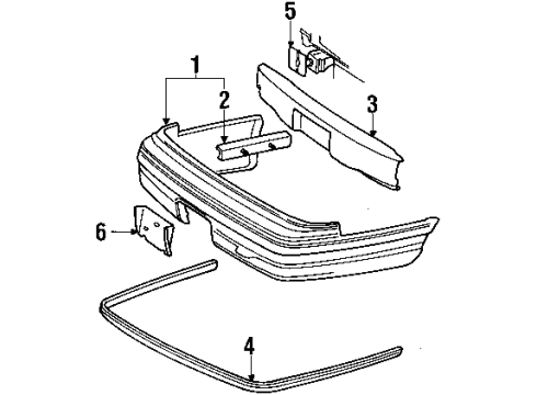 Ford F2AZ17906B Reinforcement, Rear F2AZ17906B Ford Reinforcement, Rear