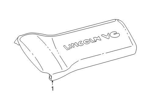 3W4Z-6A955-AA Ford Cover Assembly Bracket, Passenger Side