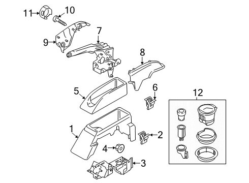 MK4Z-2853-A Ford Cable Assembly - Parking Brake