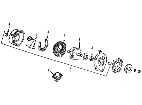 D7TZ10145A Ford Alternator Arm