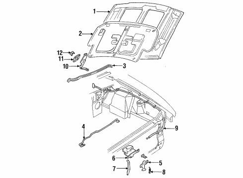 F6ZZ-16C928-AA Ford Scoop Insert, Passenger Side
