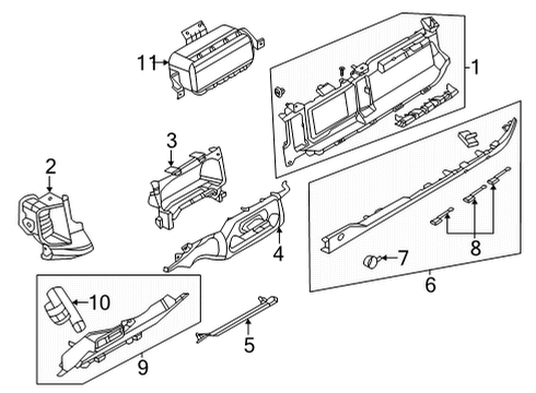 N2DZ-7804338-AC Ford Panel - Instrument