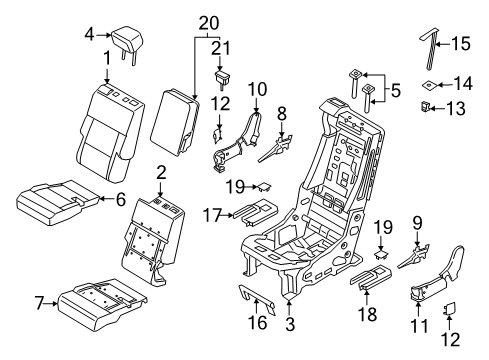 Ford LB5Z-7861748-AAM Cover - Seat Track LB5Z-7861748-AAM Ford Cover - Seat Track
