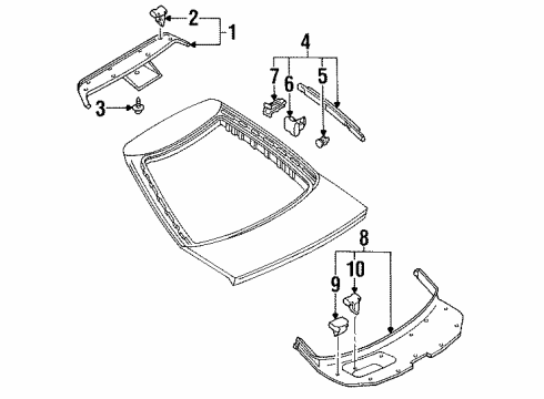 F32Z6142416A Ford Side Trim Panel, Passenger Side