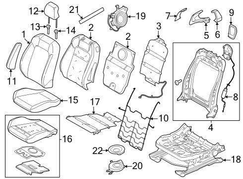 Ford PR3Z-5462900-CD Cover Assembly - Seat Cushion PR3Z-5462900-CD Ford Cover Assembly - Seat Cushion