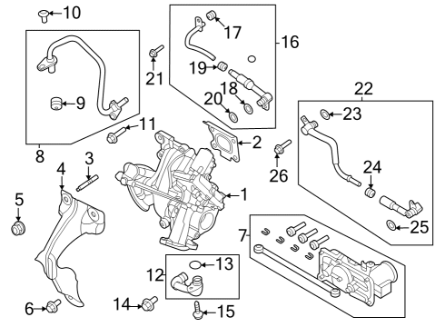 -W720565-S450B Ford Water Outlet Screw