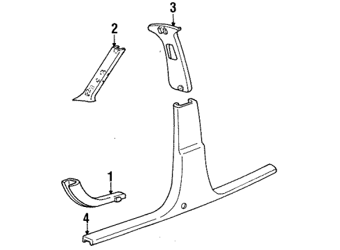 Ford F5OZ5413209AAF Scuff Plate, Driver Side F5OZ5413209AAF Ford Scuff Plate, Driver Side