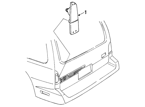 F6XZ-13405-DA Ford Combination Lamp Assy, Rear Driver Side