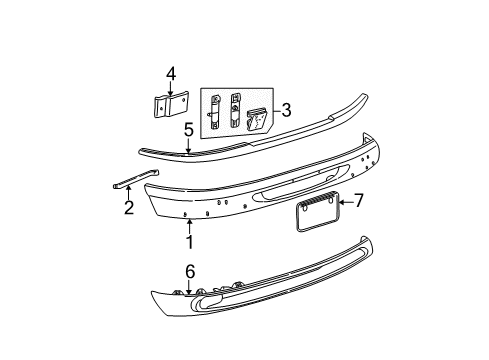 3L2Z-17C756-B Ford Bumper Cover Hardware Kit