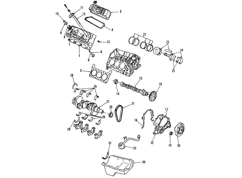 F4SZ-6079-A Ford Valve Grind Gasket Kit