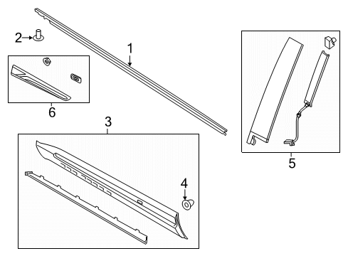 Ford RC5Z-7820554-B Molding - Door Outside RC5Z-7820554-B Ford Molding - Door Outside