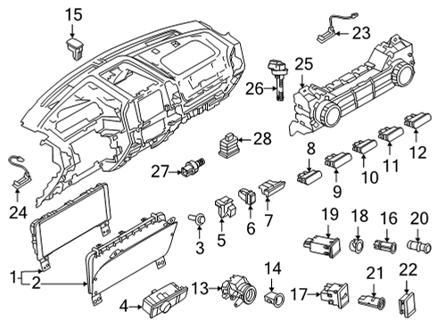 JL1Z-7H557-A Ford Sensor Assembly