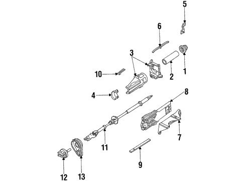F5RZ3675A Ford Lock Housing