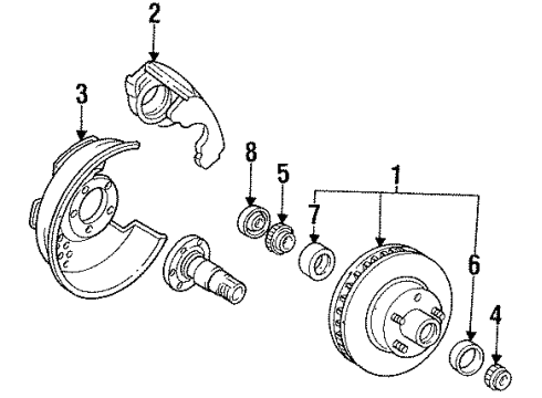 Ford F5TZ-1S190-AA Bearing Seal F5TZ-1S190-AA Ford Bearing Seal