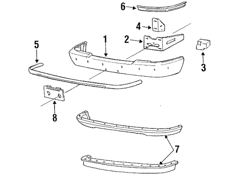 F37Z-17K833-B Ford Impact Strip