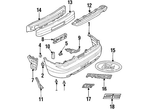 F32Z17E838A Ford Stone Guard, Passenger Side
