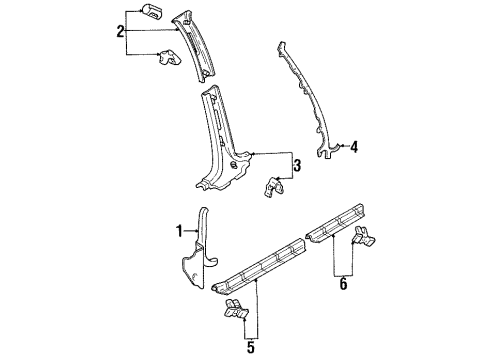 F7CZ5813228AAC Ford Rear Sill Plate, Passenger Side
