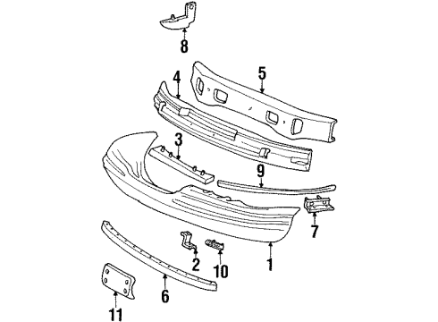 Ford F3LY9F721A Deflector F3LY9F721A Ford Deflector