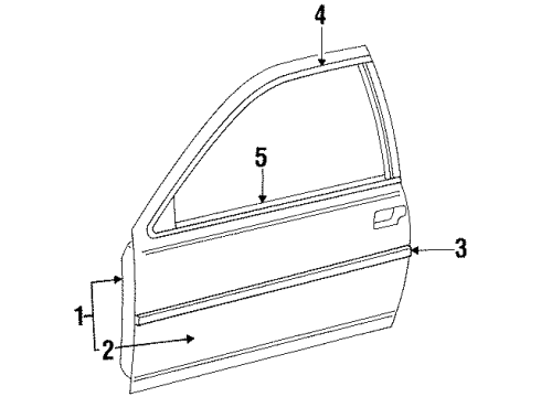 F6SZ6320201AE Ford Outer Panel, Driver Side