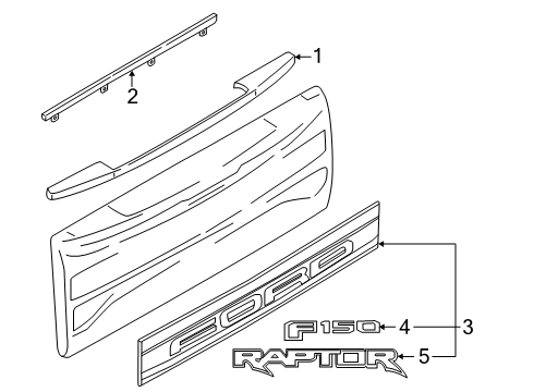 ML3Z-9942528-BB Ford Name Plate