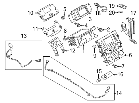 Ford HS7Z-18842-DS Dash Control Unit HS7Z-18842-DS Ford Dash Control Unit