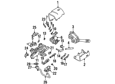 XF1Z-13K359-AAC Ford Multifunction Switch