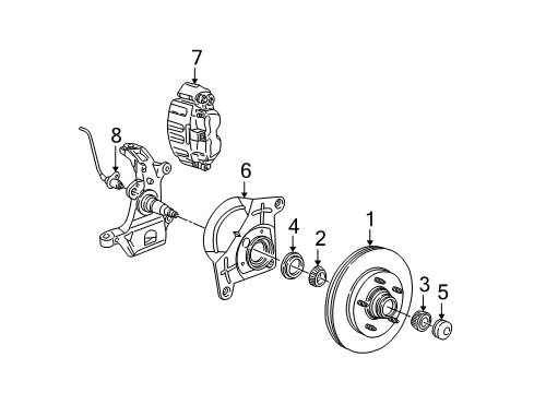Ford F65Z-2194-AA Caliper Piston F65Z-2194-AA Ford Caliper Piston