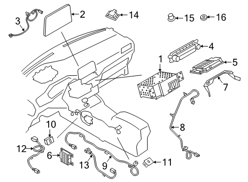Ford MU5Z-14G371-JC Unit - Central Processing MU5Z-14G371-JC Ford Unit - Central Processing