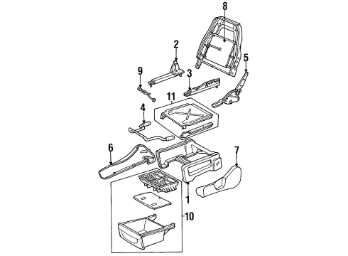 F78Z1662527AAA Ford Seat Support