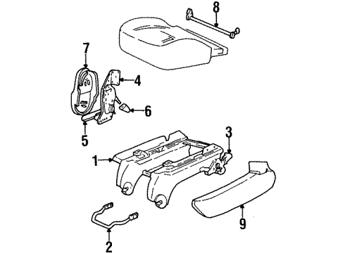 Ford 1F2Z-16613D60-BB Recliner, Rear Passenger Side 1F2Z-16613D60-BB Ford Recliner, Rear Passenger Side