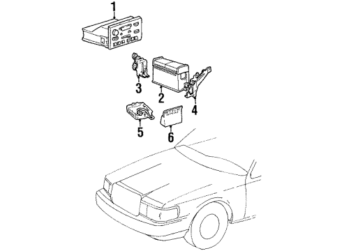 Ford F8VZ18808AB Speaker, Passenger Side F8VZ18808AB Ford Speaker, Passenger Side