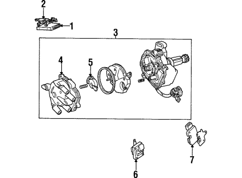 Ford F52Z12127C Distributor F52Z12127C Ford Distributor