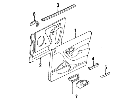 Ford F5RZ54226A13DD Pull Handle, Driver Side F5RZ54226A13DD Ford Pull Handle, Driver Side