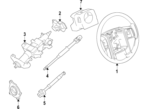 LB5Z-3600-CC Ford Wheel Assembly - Steering
