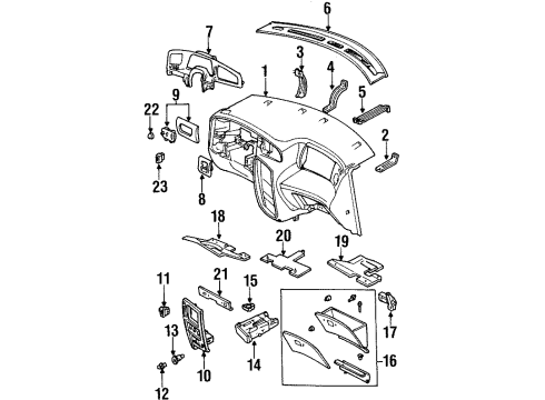 XF2Z-16017A28-AA Ford Column Cover Reinforcement