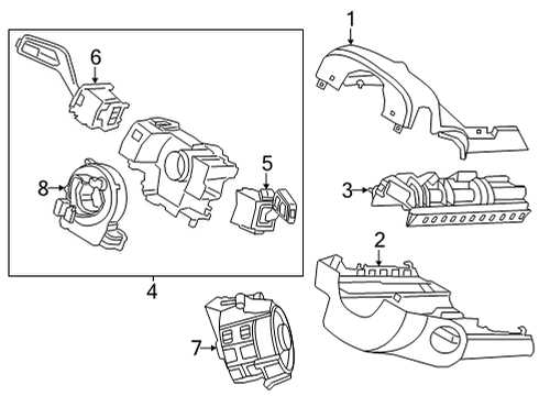 SZ6Z-3F791-AA Ford Housing Assembly - Steering Column