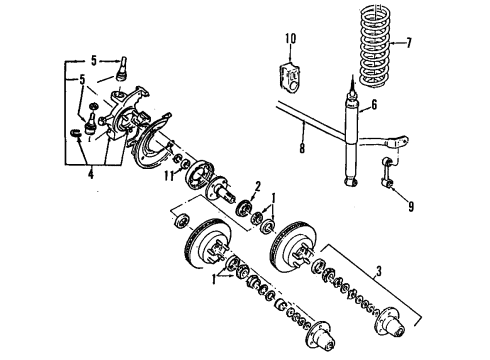Ford E3TZ3B396A Axle Hub, Front E3TZ3B396A Ford Axle Hub, Front
