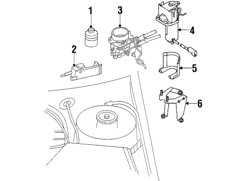 Ford F5RZ9C736A Cruise Servo Bracket F5RZ9C736A Ford Cruise Servo Bracket