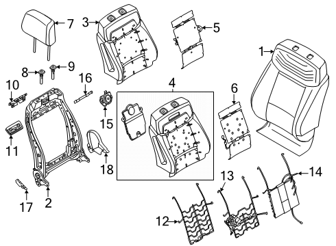 Ford NL1Z-14A701-AA Switch Assembly - Power Seat Adjustment NL1Z-14A701-AA Ford Switch Assembly - Power Seat Adjustment