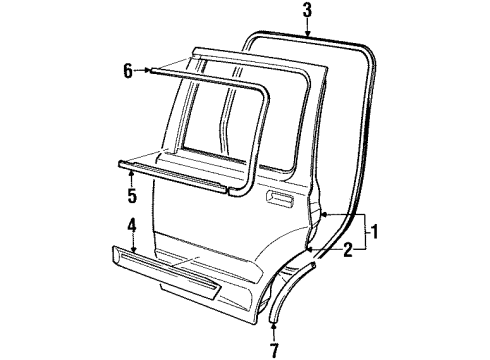 F1TZ-7820708-D Ford Weatherstrip