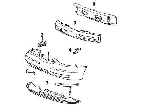 Ford F6WY-17C829-AA Impact Strip F6WY-17C829-AA Ford Impact Strip