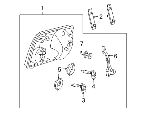 Ford 1L2Z-13N019-AA Lower Beam Bulb Retainer, Front Passenger Side 1L2Z-13N019-AA Ford Lower Beam Bulb Retainer, Front Passenger Side