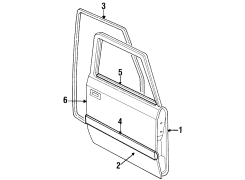 F4CZ5820201A Ford Outer Panel, Driver Side