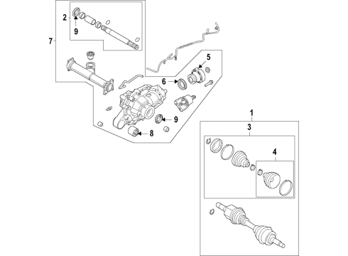 MB3Z-3A427-P Ford Shaft - Front Axle