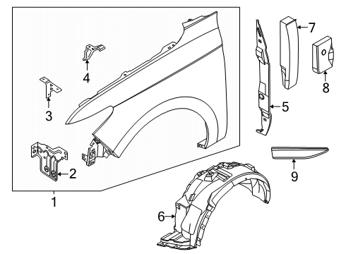 Ford -W712456-S300 Retainer - Trim Panel -W712456-S300 Ford Retainer - Trim Panel